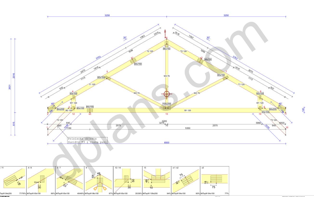 21' 4" x 41' 0" Elevated Garage Plans with 13' Height