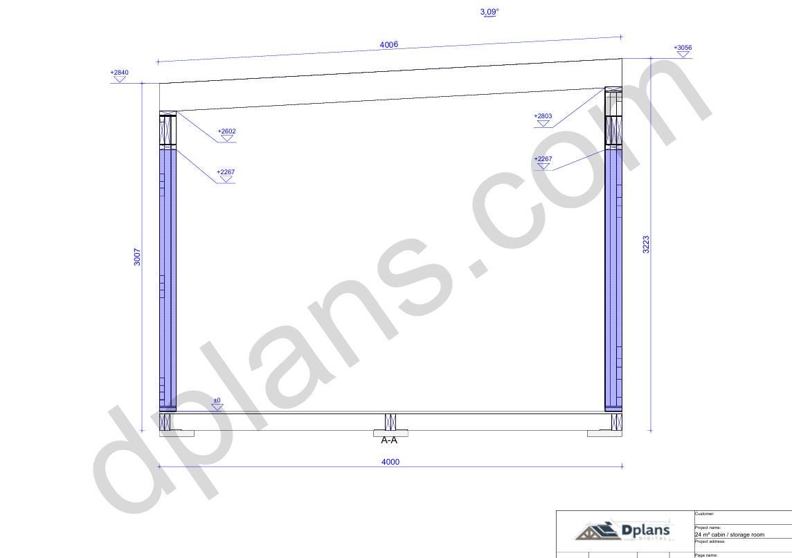 13' 1" x 19' 8" Pläne für Geräteschuppen-Hütte | Kleiner Schuppen Bauplan Download