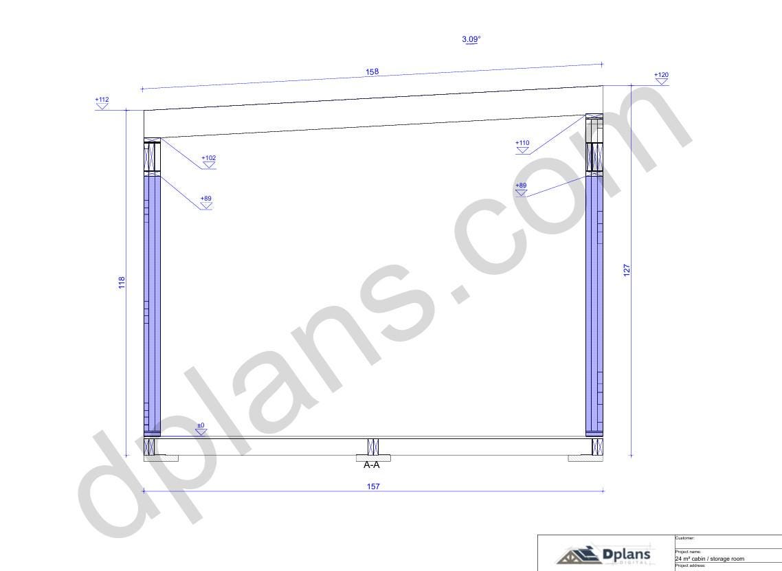 13' 1" x 19' 8" Pläne für Geräteschuppen-Hütte | Kleiner Schuppen Bauplan Download