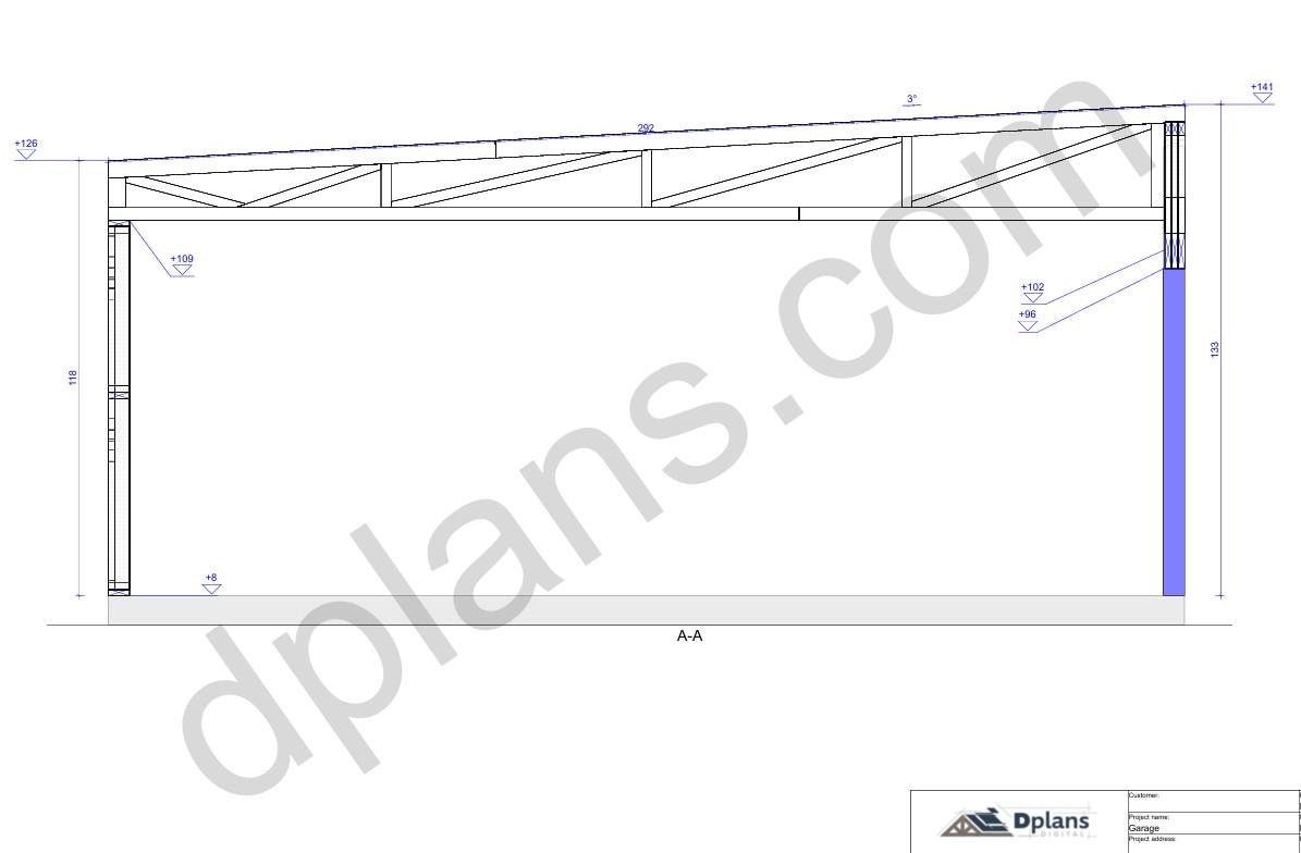 22' x 24' Timber Frame Garage With Roof Trusses