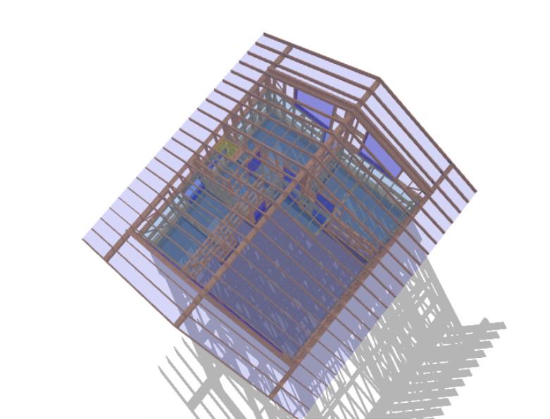 32' x 30' Baupläne für Holzrahmen-Haus mit Dachboden | Holzhaus mit Galerie Bauplan