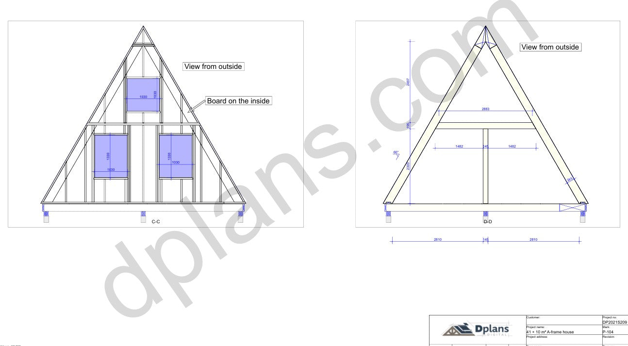Casa de vacaciones con estructura en forma de A - DP2021S209