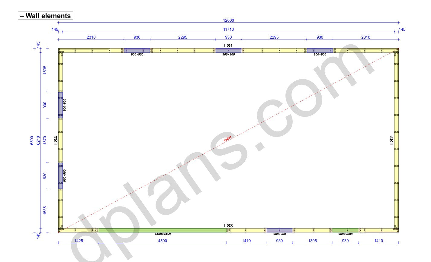 Garaje grande con estructura de madera - DP2023S468 