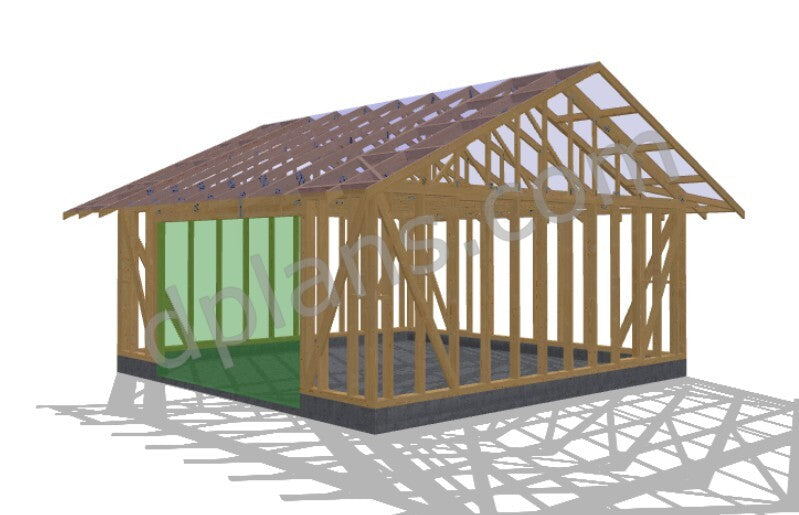 Timber-Frame Garage 49m² (527 sq ft) - DP2024S520