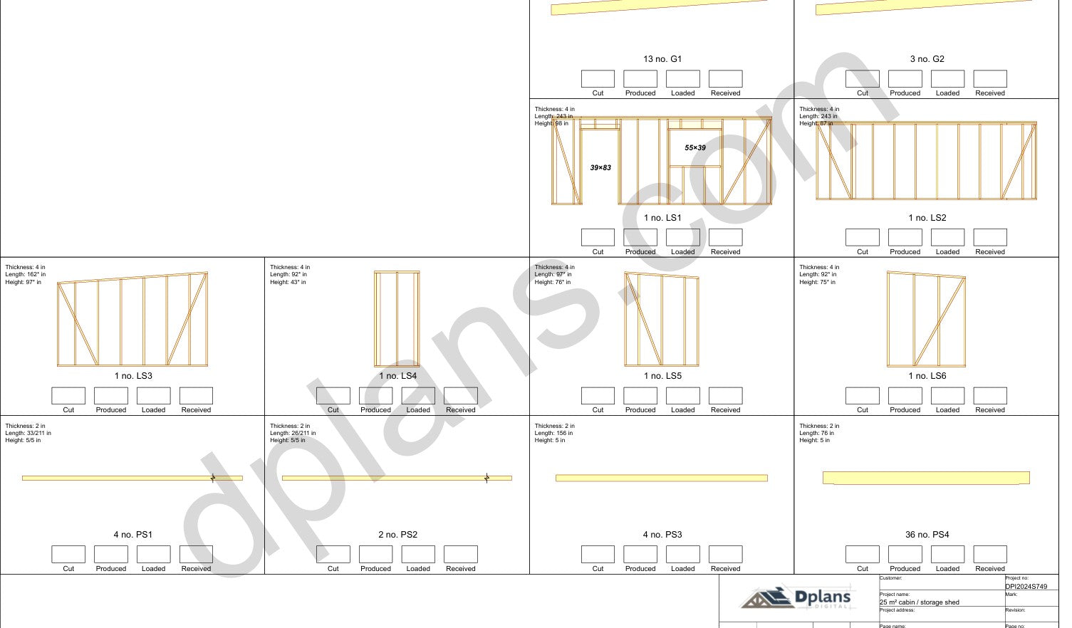 Small Cabin / Storage Shed - DP2024S749