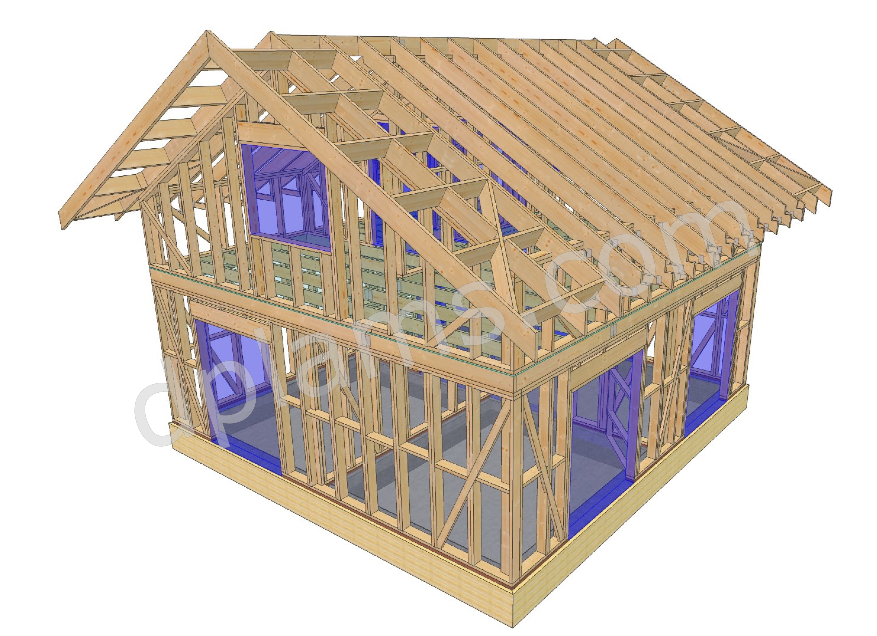 Timber-Frame House with Loft 84m² (904 sq ft) - DP2025P012