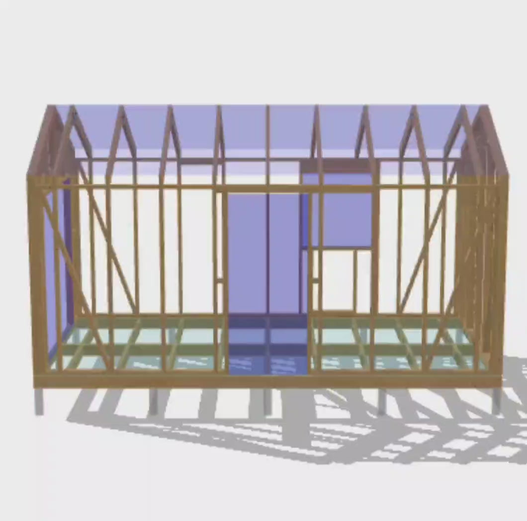 Movable Timber-Frame Cabin 16.5m² (178 sq ft) - DP2025P056