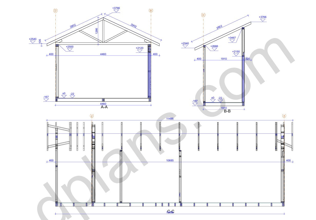 Sauna / Small Cabin with Entrance 43m² (463 sq ft) - DP2025P001