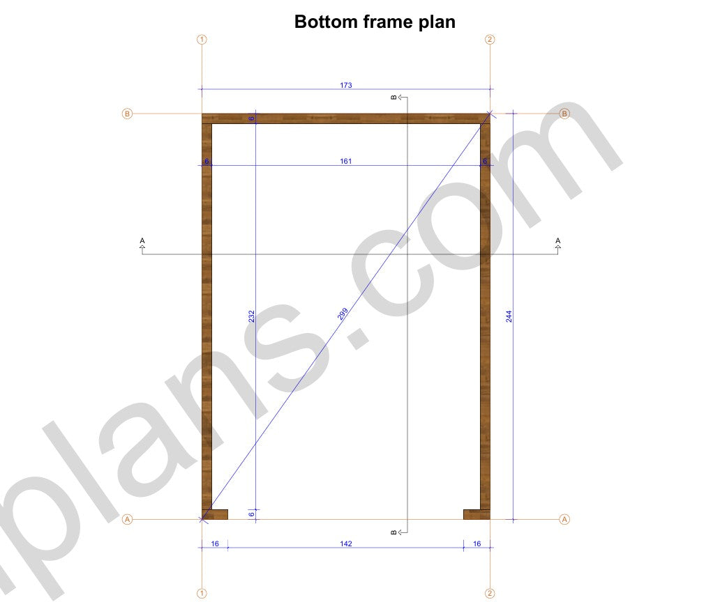 Timber-Frame Garage 27m² (291 sq ft) - DP2025P002