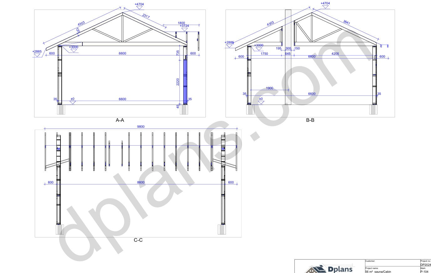 Sauna 56m² (603 sq ft) - DP2024S784