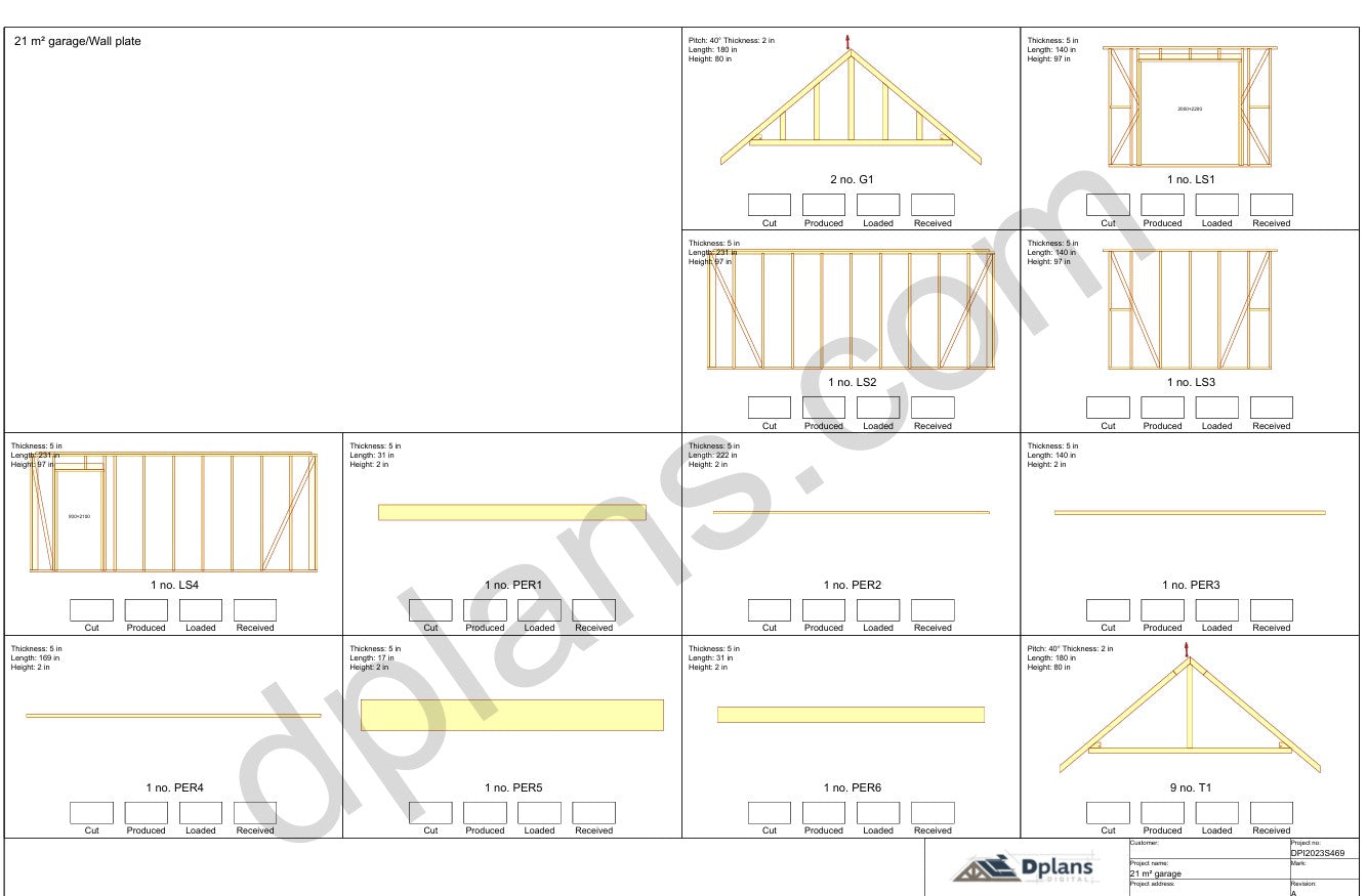 Garaje compacto con estructura de madera - DP2023S469 