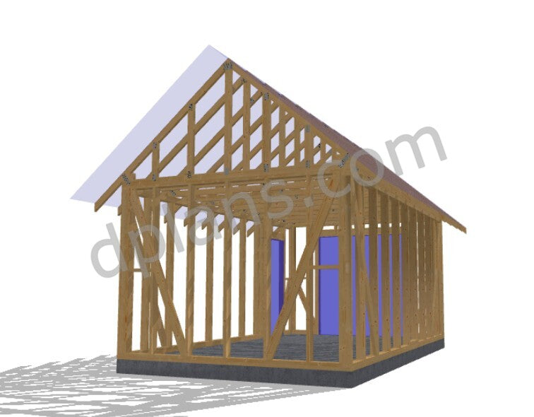 Timber-Frame Storage Shed 20m² (215 sq ft) - DP2025P032