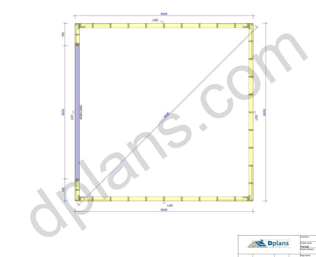 20' x 20' Timber-Frame Garage with Roof Trusses Plans