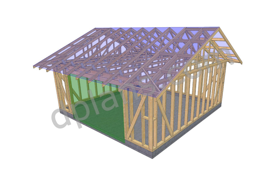 Timber-Frame Garage 49m² (527 sq ft) - DP2024S520