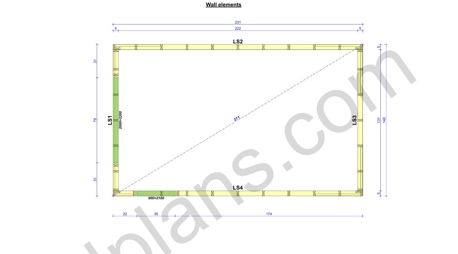 Garaje compacto con estructura de madera - DP2023S469 