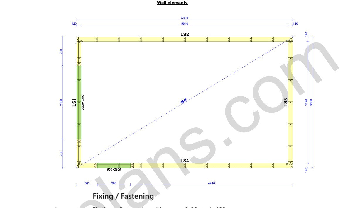 Garaje compacto con estructura de madera - DP2023S469 
