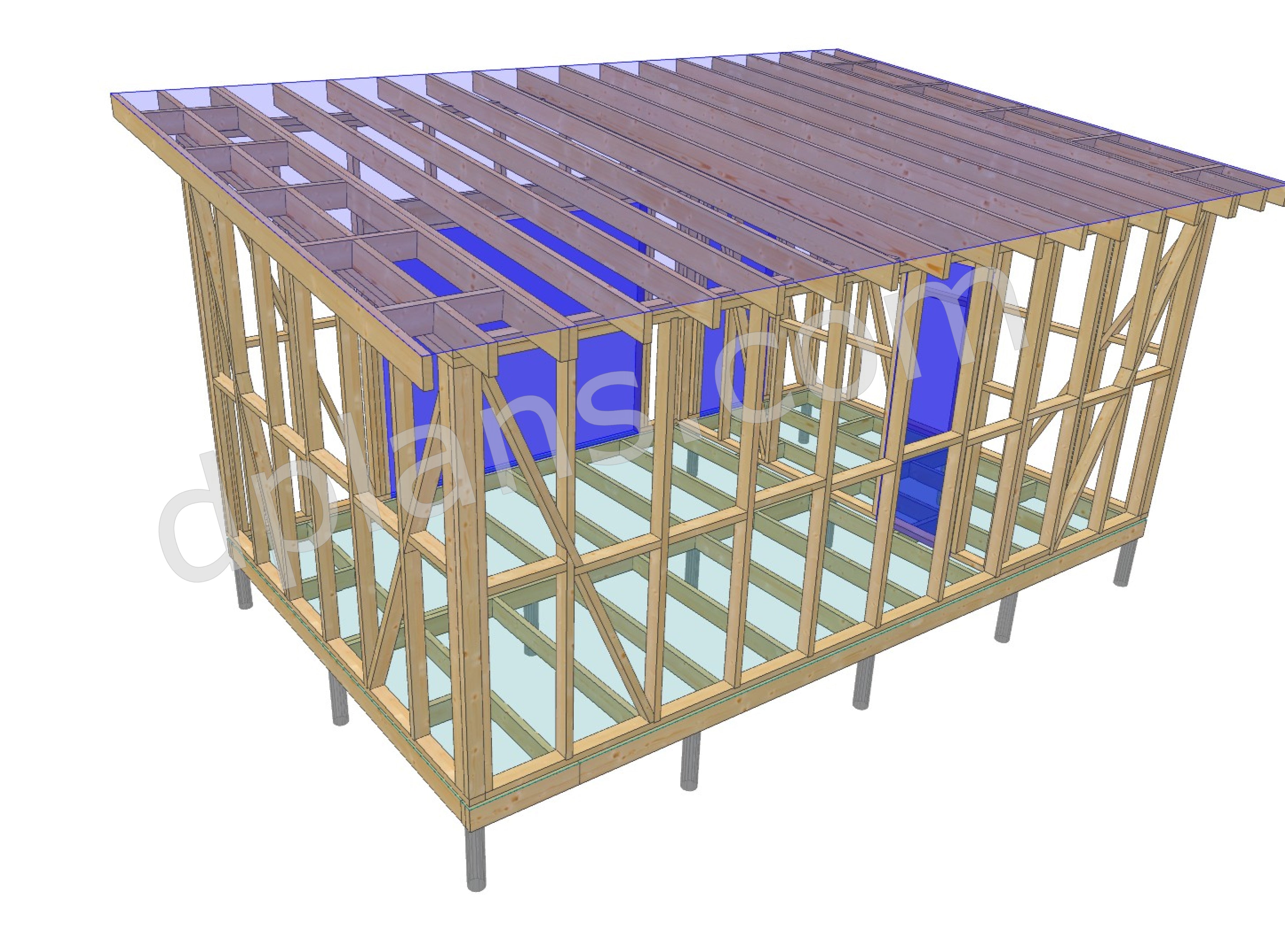 Movable Timber-Frame Cabin 22m² (237 sq ft) - DP2025P034