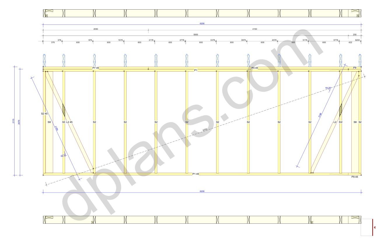 20' 4" x 14' 5" Garage Plans | Medium Sized Garage