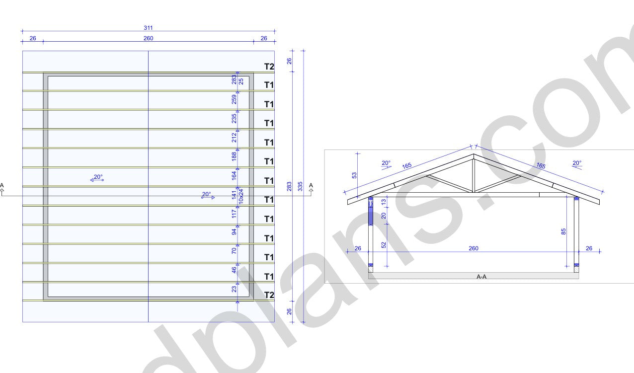 Timber-Frame Garage - DP2023S320