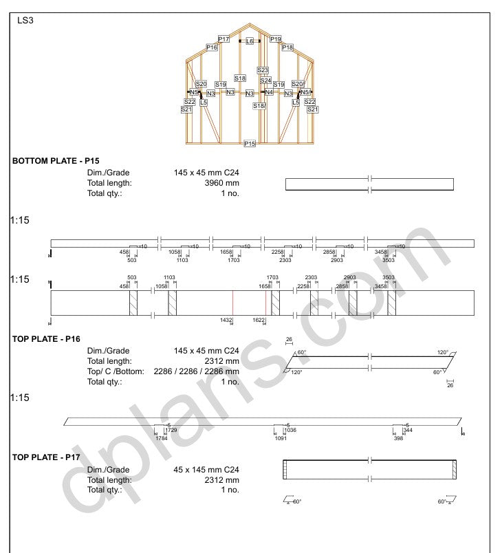 Timber-Frame Sauna / Small Cabin 23m² (248 sq ft) - DP2025P007