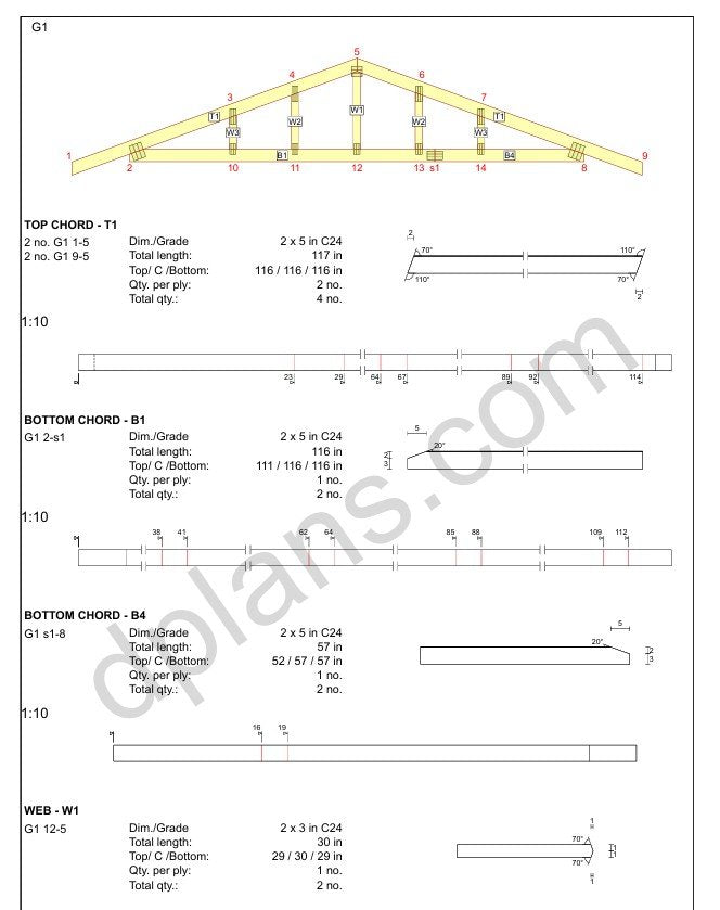 20' 4" x 14' 5" Garage Plans | Medium Sized Garage