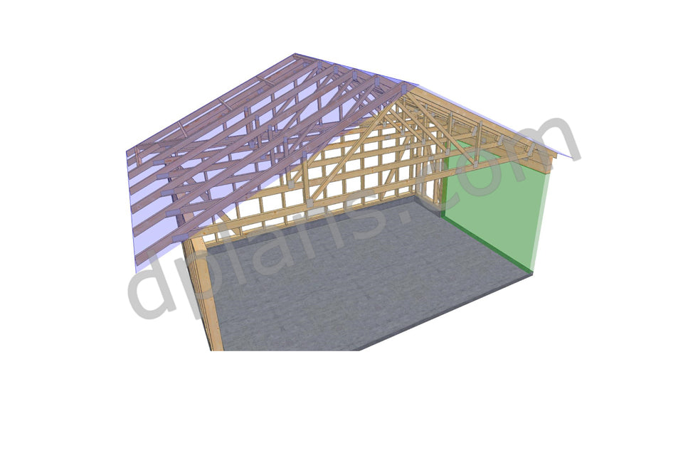 Timber-Frame Garage 49m² (527 sq ft) - DP2024S520