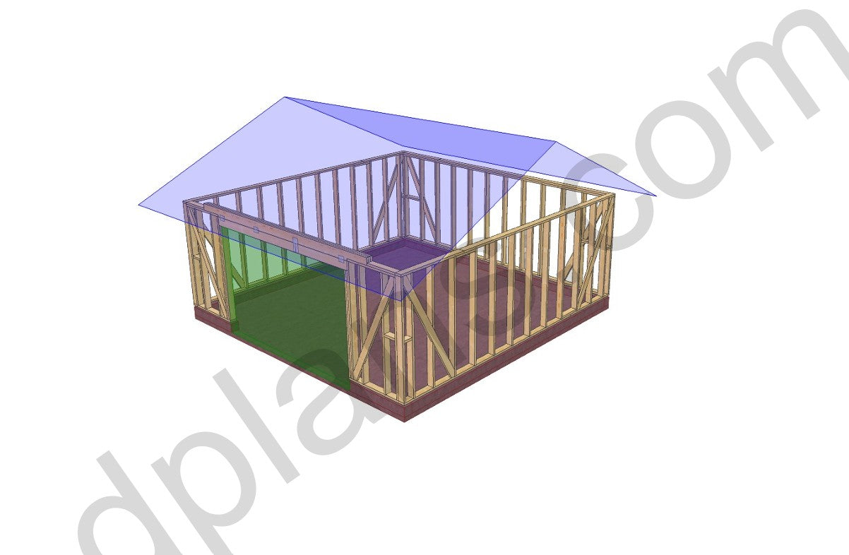 Timber-Frame Garage 49m² (527 sq ft) - DP2024S520